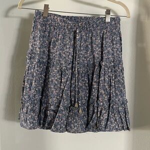 Floral Blue Skirt